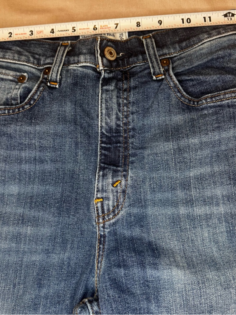 Abercrombie & Fitch Jeans Size 25 High Rise Flare 30 Inseam - Picture 6 of 8